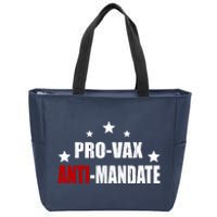 Pro Vax Anti Mandate Zip Tote Bag