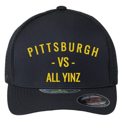 Pittsburgh Vs All Yinz Flexfit Unipanel Trucker Cap