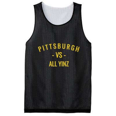 Pittsburgh Vs All Yinz Mesh Reversible Basketball Jersey Tank