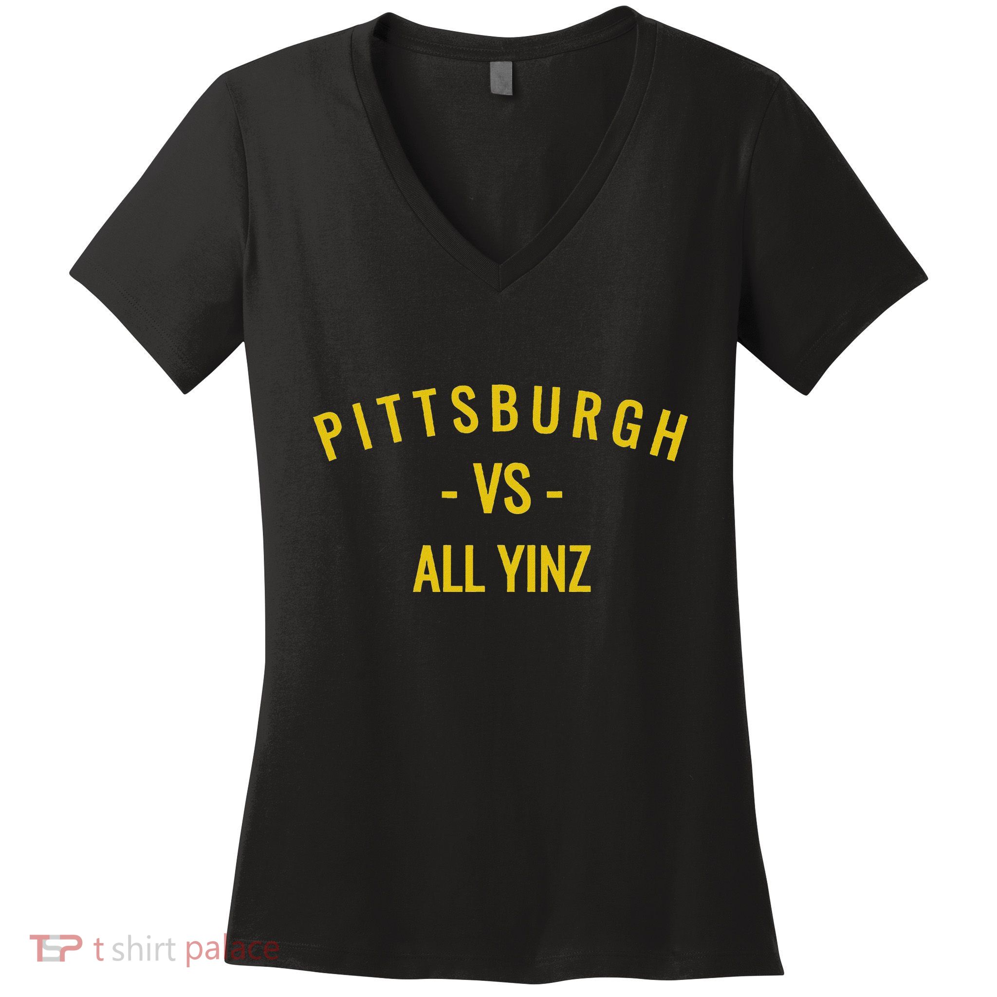 Pittsburgh Vs All Yinz Women's V-Neck T-Shirt