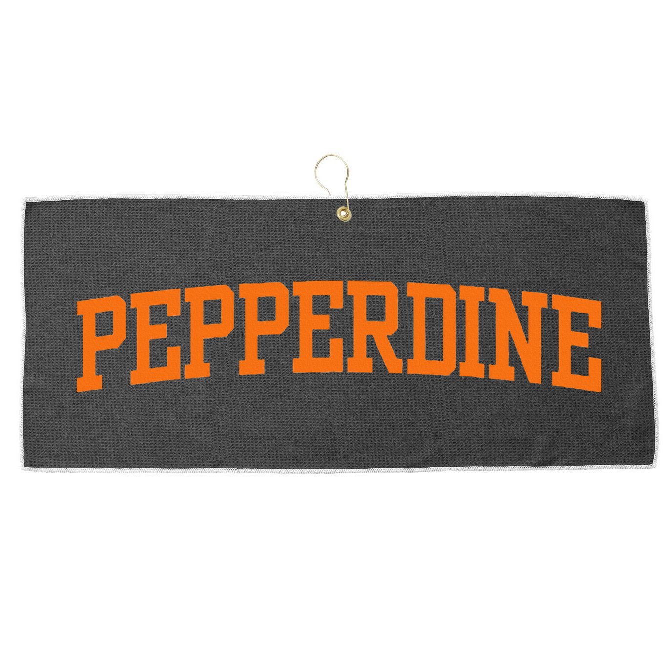 Pepperdine Vintage Arch University Large Microfiber Waffle Golf Towel