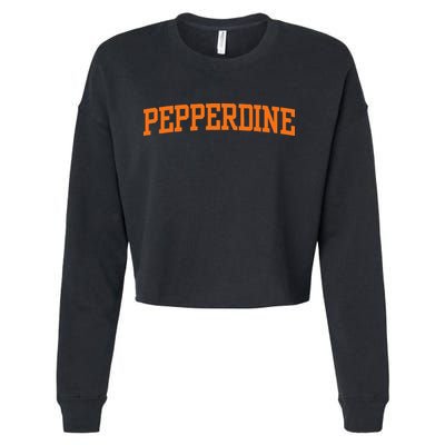 Pepperdine Vintage Arch University Cropped Pullover Crew