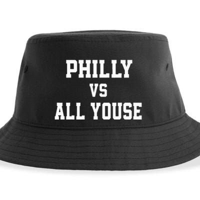 P.H.I.L.Ly Vs All Youse Slang For Philadelphia Fan Sustainable Bucket Hat