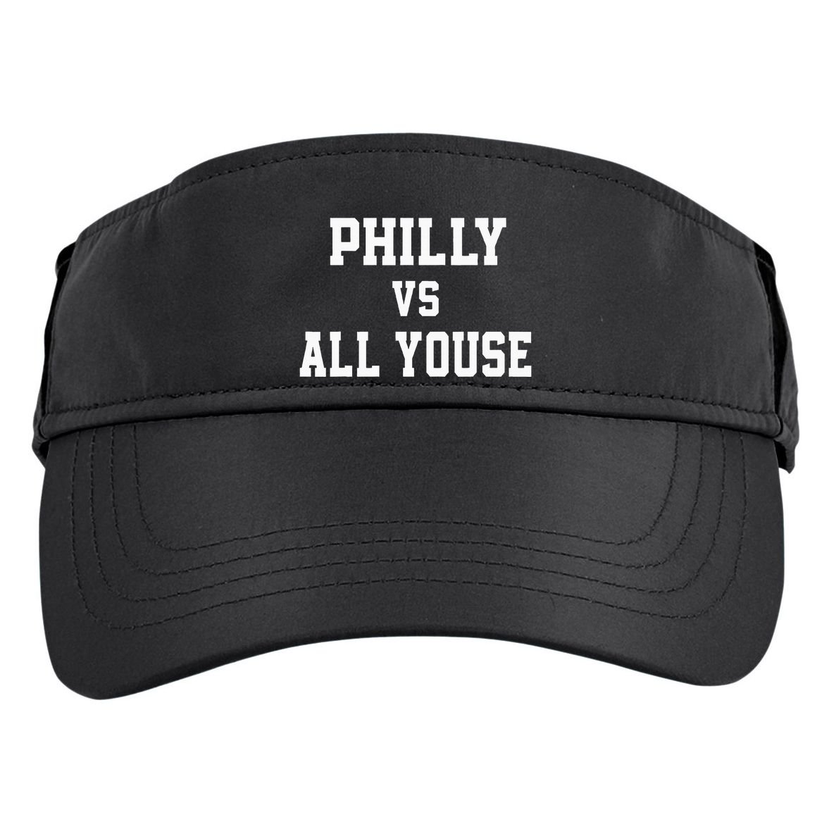 P.H.I.L.Ly Vs All Youse Slang For Philadelphia Fan Adult Drive Performance Visor
