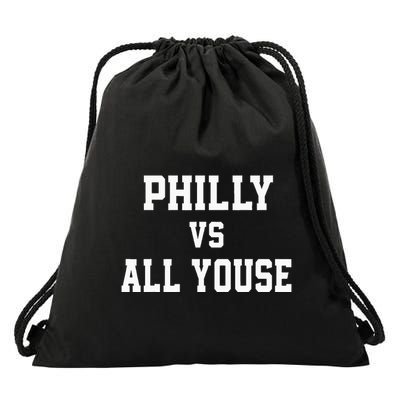 P.H.I.L.Ly Vs All Youse Slang For Philadelphia Fan Drawstring Bag