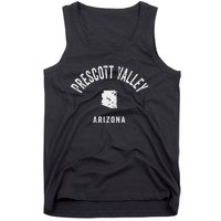 Prescott Valley Arizona Az Vintage 70s Athletic Sports Desig Tank Top