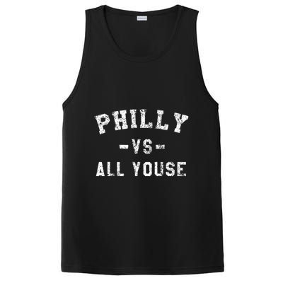 P.H.I.L.L.Y Vs All Youse Funny Philadelphia Slang PosiCharge Competitor Tank