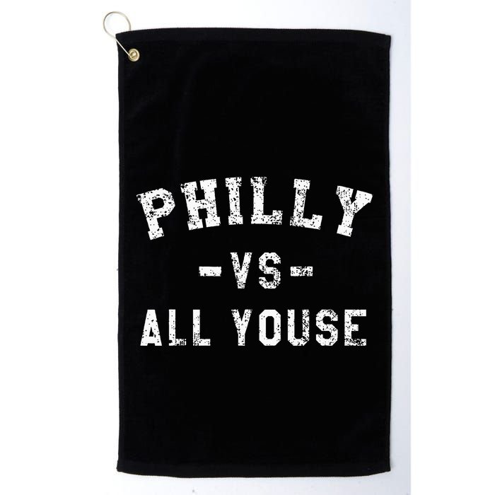P.H.I.L.L.Y Vs All Youse Funny Philadelphia Slang Golf Towel