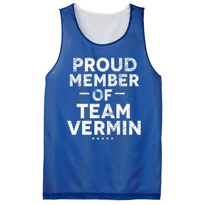 Proud Vermin Anti Trump Quote Mesh Reversible Basketball Jersey Tank