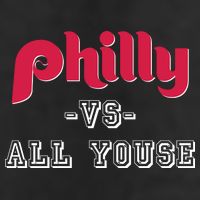 Philly Vs All Youse Funny Philadelphia Slang 7 Panel Mesh Trucker Snapback Hat