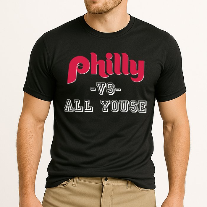 Philly Vs All Youse Funny Philadelphia Slang Cooling Performance Crew T-Shirt