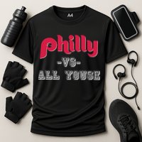 Philly Vs All Youse Funny Philadelphia Slang Cooling Performance Crew T-Shirt
