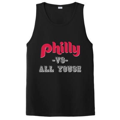 Philly Vs All Youse Funny Philadelphia Slang PosiCharge Competitor Tank