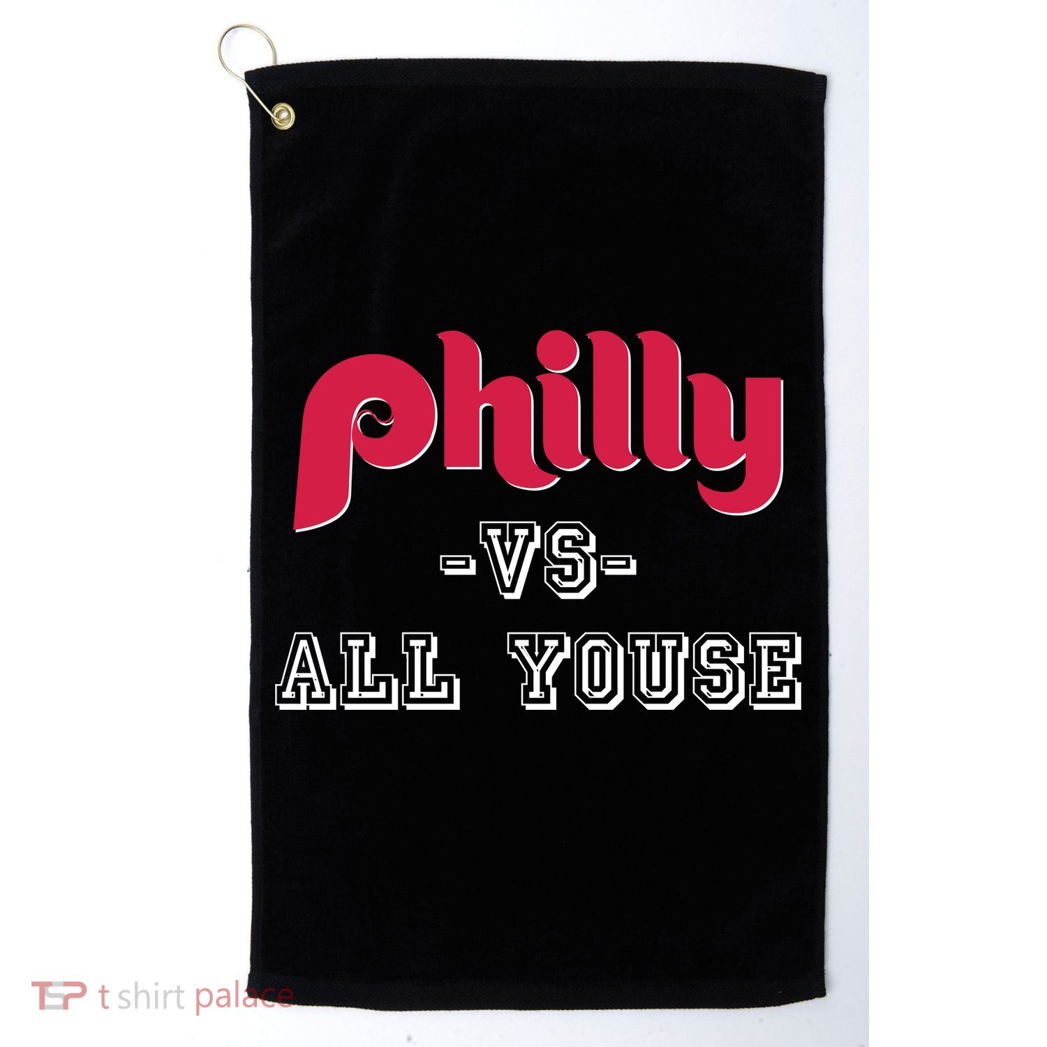 Philly Vs All Youse Funny Philadelphia Slang Golf Towel