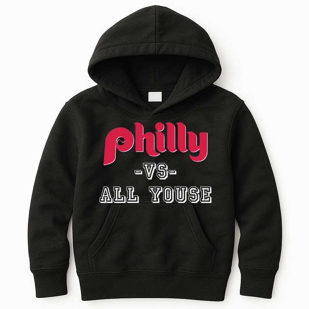 Philly Vs All Youse Funny Philadelphia Slang Kids Hoodie