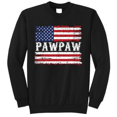 Pawpaw Vintage American Flag Patriotic Funny 4th Of July Sweatshirt