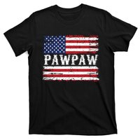 Pawpaw Vintage American Flag Patriotic Funny 4th Of July T-Shirt