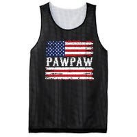 Pawpaw Vintage American Flag Patriotic Funny 4th Of July Mesh Reversible Basketball Jersey Tank