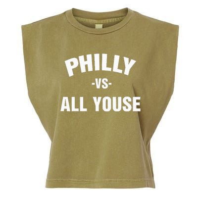 Philly Vs All Youse For Philadelphia Fan Garment-Dyed Women's Muscle Tee