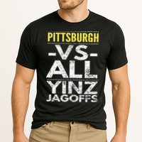 Pittsburgh Vs All Yinz Jagoffs Distressed Performance Shirt