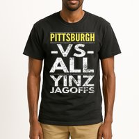 Pittsburgh Vs All Yinz Jagoffs Distressed Tall T-Shirt
