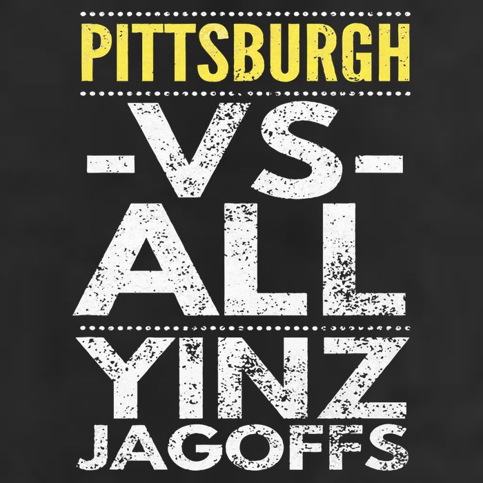 Pittsburgh Vs All Yinz Jagoffs Distressed Hat