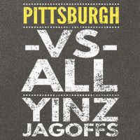Pittsburgh Vs All Yinz Jagoffs Distressed Cotton Canvas Backpack