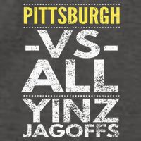 Pittsburgh Vs All Yinz Jagoffs Distressed Vector Backpack