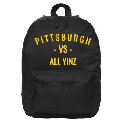 Pittsburgh V.S All Yinz 16 in Basic Backpack