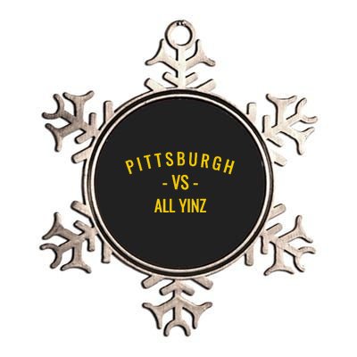 Pittsburgh V.S All Yinz Metallic Star Ornament