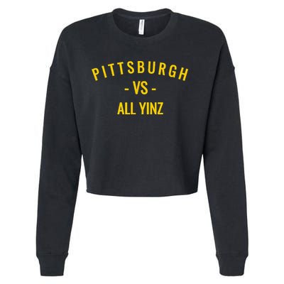 Pittsburgh V.S All Yinz Cropped Pullover Crew