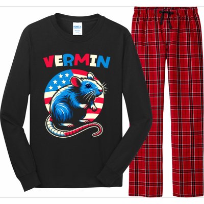 Proud Vermin Antitrump Prodemocracy Fight Against Fascism Gift Long Sleeve Pajama Set