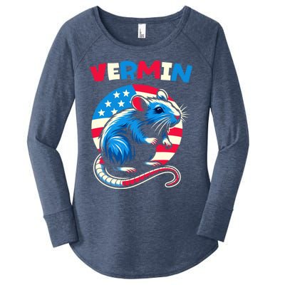 Proud Vermin Antitrump Prodemocracy Fight Against Fascism Gift Women's Perfect Tri Tunic Long Sleeve Shirt