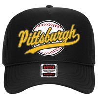 Pittsburgh Vintage Baseball Throwback Retro Design Hat