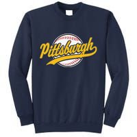 Pittsburgh Vintage Baseball Throwback Retro Design Sweatshirt