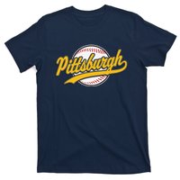 Pittsburgh Vintage Baseball Throwback Retro Design T-Shirt