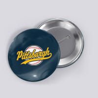 Pittsburgh Vintage Baseball Throwback Retro Design Button