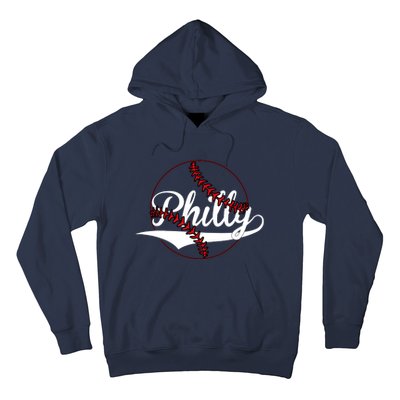 Philly Vintage Baseball Lovers Baseball Fans Hoodie