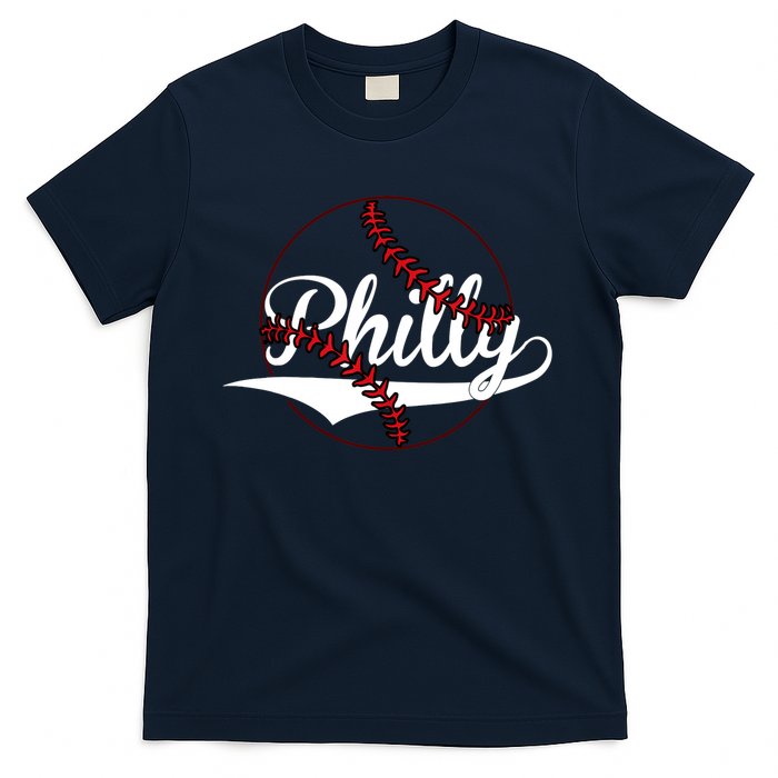 Philly Vintage Baseball Lovers Baseball Fans T-Shirt