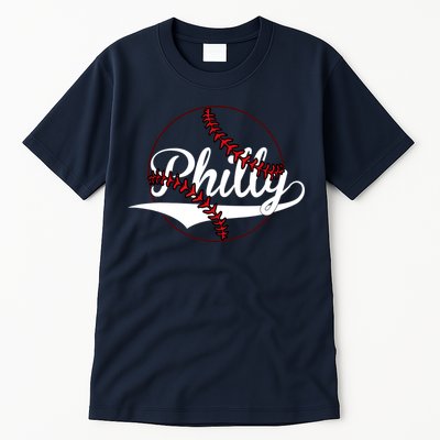 Philly Vintage Baseball Lovers Baseball Fans Tall T-Shirt
