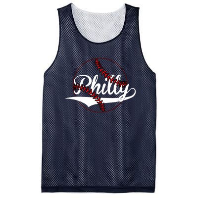 Philly Vintage Baseball Lovers Baseball Fans Mesh Reversible Basketball Jersey Tank