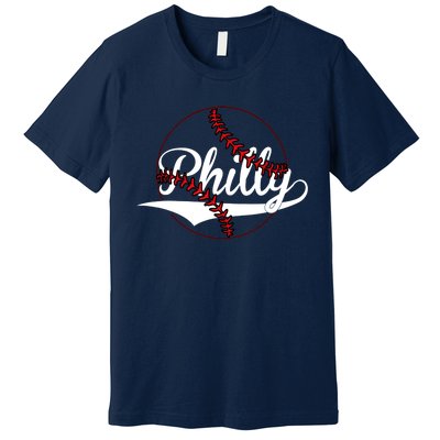 Philly Vintage Baseball Lovers Baseball Fans Premium T-Shirt