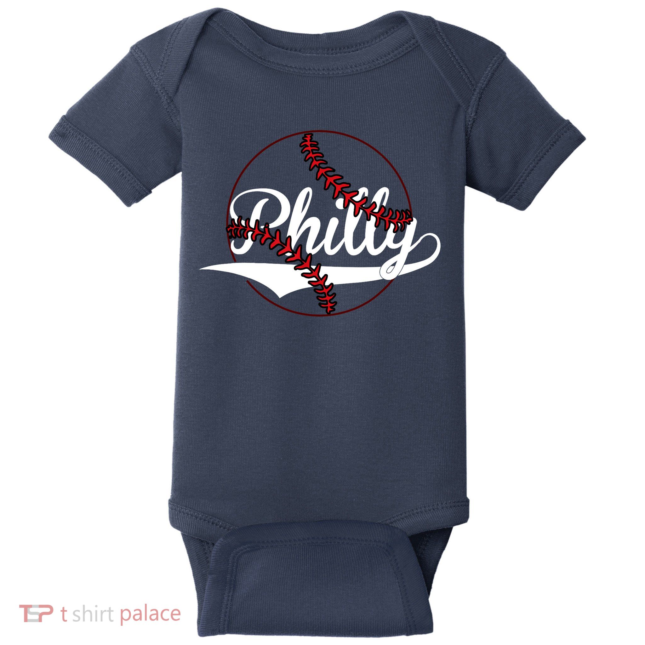 Philly Vintage Baseball Lovers Baseball Fans Baby Bodysuit