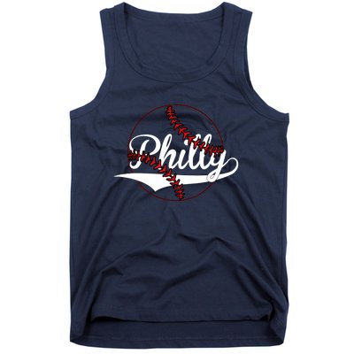 Philly Vintage Baseball Lovers Baseball Fans Tank Top