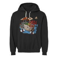 Pho (Vietnamese Beef Noodle Soup) In Northern Vietnam Garment-Dyed Fleece Hoodie