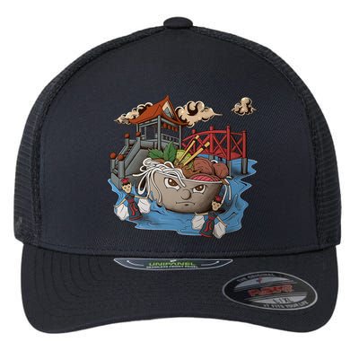 Pho (Vietnamese Beef Noodle Soup) In Northern Vietnam Flexfit Unipanel Trucker Cap