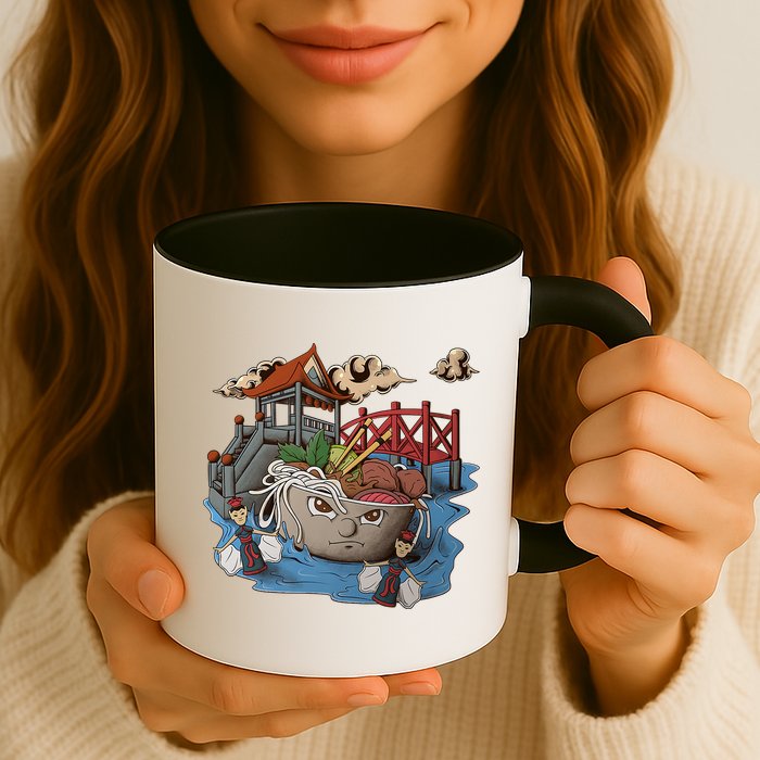 Pho (Vietnamese Beef Noodle Soup) In Northern Vietnam Mug