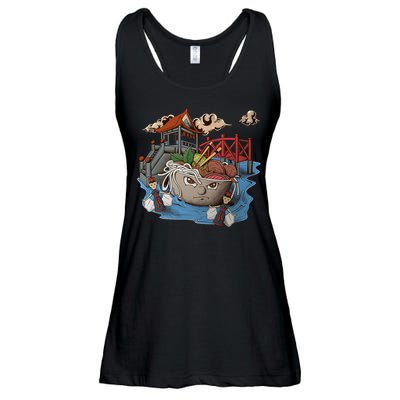 Pho (Vietnamese Beef Noodle Soup) In Northern Vietnam Ladies Essential Flowy Tank