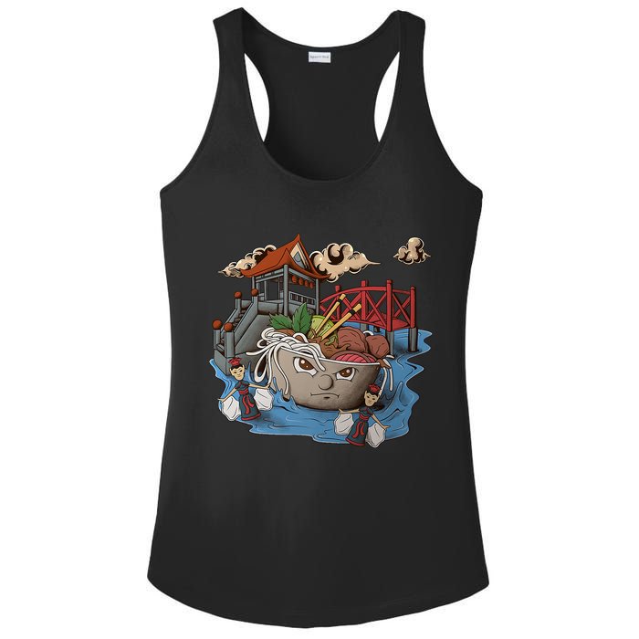 Pho (Vietnamese Beef Noodle Soup) In Northern Vietnam Ladies PosiCharge Competitor Racerback Tank