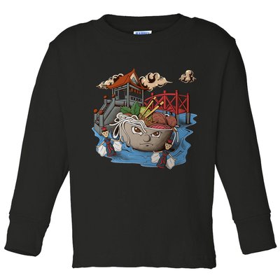 Pho (Vietnamese Beef Noodle Soup) In Northern Vietnam Toddler Long Sleeve Shirt
